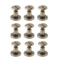 thumbnail image 1 of Flat Head Rivets & Screws Bronze, 20pcs Flat Head Copper Brass Screws Nuts Nails Rivets Leather  Accessory DIY Leather Craft, 1 of 8