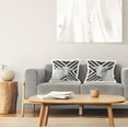 thumbnail image 4 of Stupell Industries Chevron Stripes Cattle Portrait Printed Throw Pillow Design by Britt Hallowell (Set of 2), 4 of 6