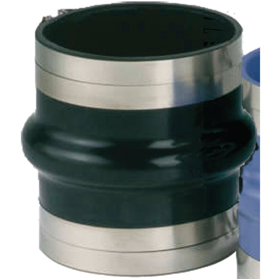 Trident Black Rubber Hump Marine Hose with T-Clamp