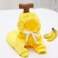 thumbnail image 4 of BESTYASH Dog Costume Banana Hoodie Yellow Polyester 1Set, 4 of 5