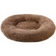 thumbnail image 1 of Cama redonda de felpa suave para mascotas, diseño acogedor y protector (marrón claro, diámetro 120 cm, altura 26 cm). ¡Confort inigualable para tu mascota!, 1 of 6