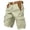 BP42_Khaki, variant on Summer Cargo Shorts for Men Casual Mid Waist Baggy Vacation Shorts with Flap Pockets (No Belt) Mint Green XL