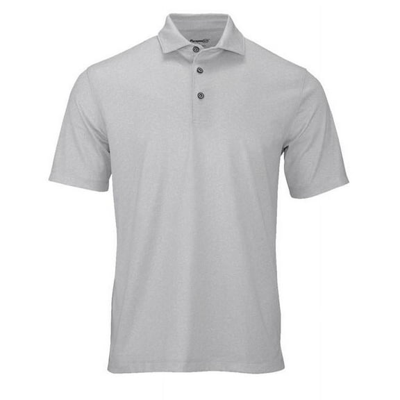 Paragon B13971686 Derby Sublimated Heathered Polo T-Shirt, Graphite Heather - Extra Large