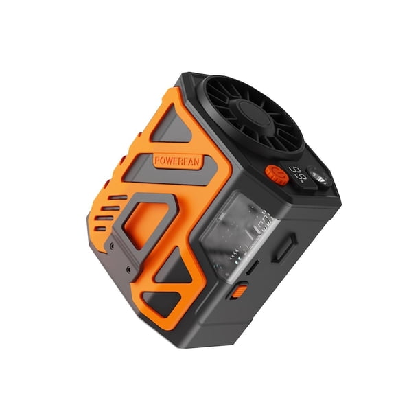 Ventilador Portátil Recargable Ventilador de Cintura Portátil 6000Mah Ventilador de Collar Recargable con Operación de 24 Horas, Velocidad de 3 Velocidades 1-100, Adecuado para el Trabajo Al Aire Libr