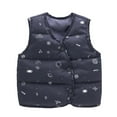 thumbnail image 4 of FNNMNNR Infant Boys Girls Lightweight Puffer down Vest Water Resistant down Coat Outwears Sleeveless Puffer Cartoon Vest Jacket with Buttons, 4 of 8