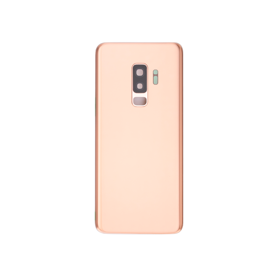 Replacement Back Cover Glass With Camera Lens Compatible For Samsung Galaxy S9 Plus (Sunrise Gold)