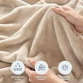 thumbnail image 5 of Classic VelvetLoft® Solid Bed Blanket King Size, Lightweight Soft Fuzzy Plush Blanket for Bed and Couch, Grain, 90x108 Inches, 5 of 10