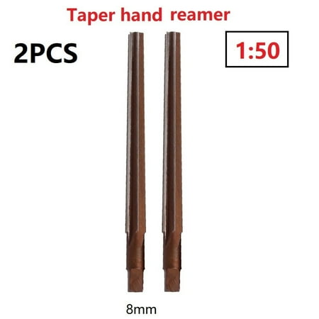 

BAMILL 2PCS 1:50 Conical Degree Sharp Manual Pin Taper Shank Hand Reamer 3/4/5/6/8/10mm