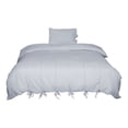 thumbnail image 1 of Unique Bargains Duvet Cover Set Washed Microfiber Bedding 2 Piece Set with Pillowcase Twin, 1 of 9