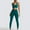 Blue, variant on Women's Yoga Outfits 2 piece Set Workout Tracksuits Sports Bra High Waist Legging Active Wear Athletic Clothing Set