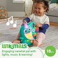 thumbnail image 4 of Fisher-Price Linkimals Narwhal Interactive Electronic Learning Toy for Toddlers with Lights & Music, 4 of 8