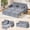 Extendable Loveseat Sofa-Gray, variant on Modular Sectional Pull Out Sofa Bed,6-in-1 Convertible Loveseat Sleeper Sofa couch with Independent Extendable Seats,Dark Gray