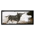 thumbnail image 2 of Stupell Industries Rustic Running Bull Abstract Animal Painting Wild Cattle, 30 x 13, Design by Design Fabrikken, 2 of 5
