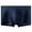 Dark Blue, variant on IWRICH Men's Mesh Boxer Briefs Breathable Low Waist Underwear Ice Silk Underpants White XL
