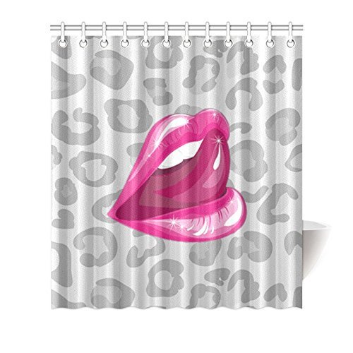 ABPHQTO Sexy Lips Kiss Me Cortina de ducha Cortina de ducha impermeable 160x180 cm