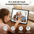 thumbnail image 3 of Ooiloln 10.1 inch Touch Screen WiFi Digital Photo Frame Built in 16GB Memory, 3 of 7