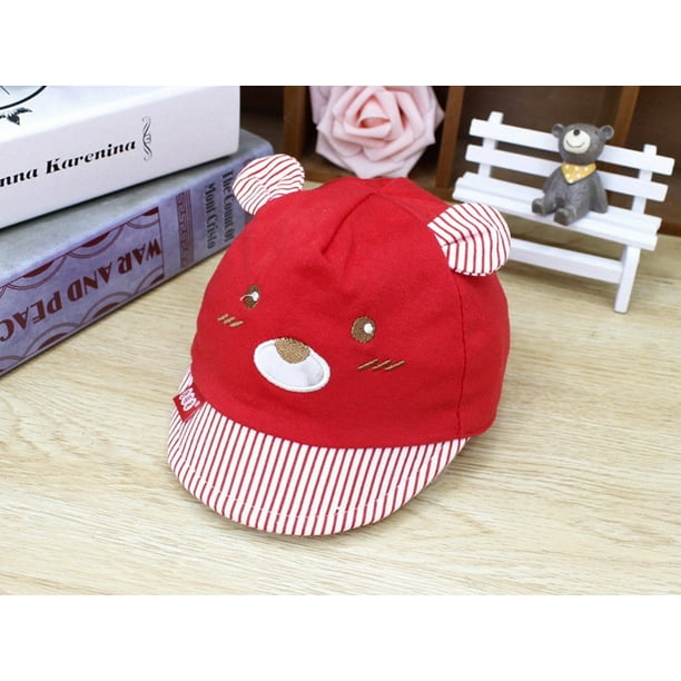 Bear Baby Kids Caps New Girl Boy Cap Summer Hats For Boy Infant Sun Hat  With Ear 