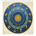 thumbnail image 3 of Ambesonne Astrology Shower Curtain, Astrological Signs, 69"Wx84"L, Blue Yellow and Cream, 3 of 3