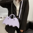thumbnail image 2 of Halloween Spider Web Shape Shoulder Bags Personality Batgirl Tide Pu Handbags Fashoin Messenger Crossbody Bag, 2 of 10