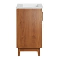thumbnail image 3 of Sink Vanity Cabinet, White Walnut, Melamine Wood , Hotel Bedroom Bathroom, Modern Contemporary HB36110, 3 of 11