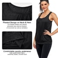 thumbnail image 3 of Womens Sleeveless Round Neck Loose Fit Racerback Yoga Tank Top, 3 of 5