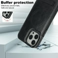 thumbnail image 5 of Decase Strong Magnetic Case for iPhone 15 Pro Max,Compatible with Mag-Safe,Military-Grade Shockproof PU Leather Slim Phone Case Hidden Kickstand Cover for Apple 15 Pro Max,black, 5 of 7