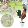 thumbnail image 2 of Garden Wooden Rooster Decoration Courtyard Rooster Decoration&Courtyard Decoration Card Slot Happy Day!, 2 of 6