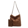 thumbnail image 1 of Bolso de mano para mujer Fashionalbe Nylon Crossbody Bag Cadena acolchada para viajes de oficina, 1 of 9