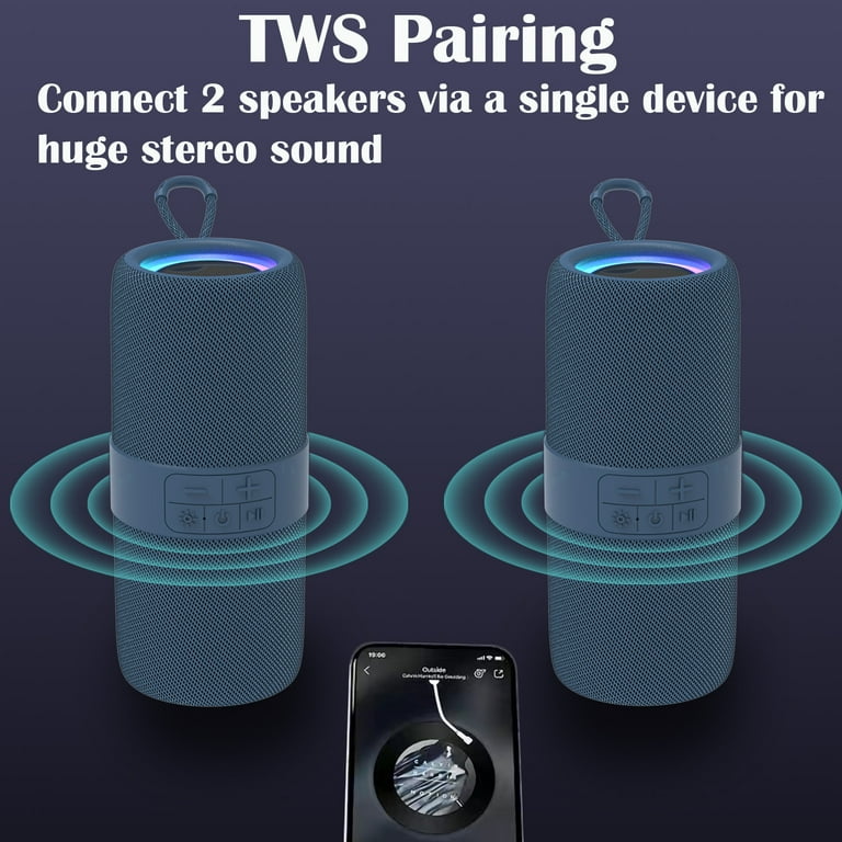 Phone Pair Bluetooth Speakers Iphone Dual Audio Connect Two