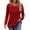 Wine Red, variant on Fantaslook Long Sleeve Shirts for Women Fall Dressy Casual Blouses Fashion Pleated Tunic Tops