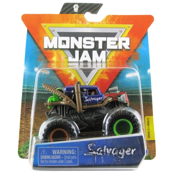 Vehículo fundido a presión Monster Jam Official Salvager Truck 1:64