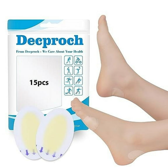 Blister Plaster, Blister Plasters for Feet, 15 Pcs Blister Plasters Heel, Heel Protectors for Blisters, Relieve Friction Pain, Blister Pads, Blister Cushion Bandage, Great For Running, Hiking, Walkin
