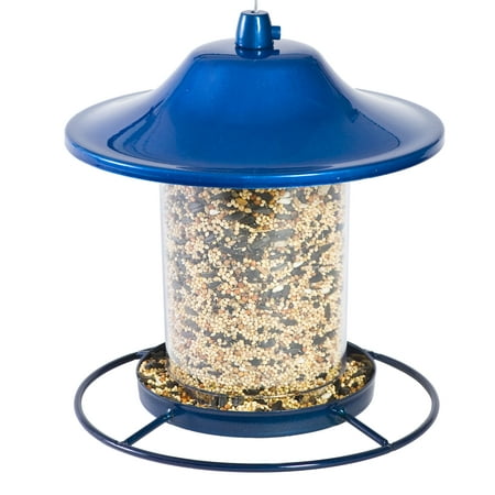 Perky-Pet 2 lb Blue Sparkle Panorama Feeder