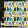 thumbnail image 4 of Ambesonne Colorful Shower Curtain, Little Car on Dotted Hill, 69"Wx70"L, Multicolor, 4 of 5