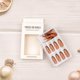 thumbnail image 3 of 24 Pcs Press On Nails Long Coffin False Nails Nude Fake Nails With Line And Gradient Designs Acrylic Nails Full Cover Glossy Stick On Nails For Women, 3 of 4