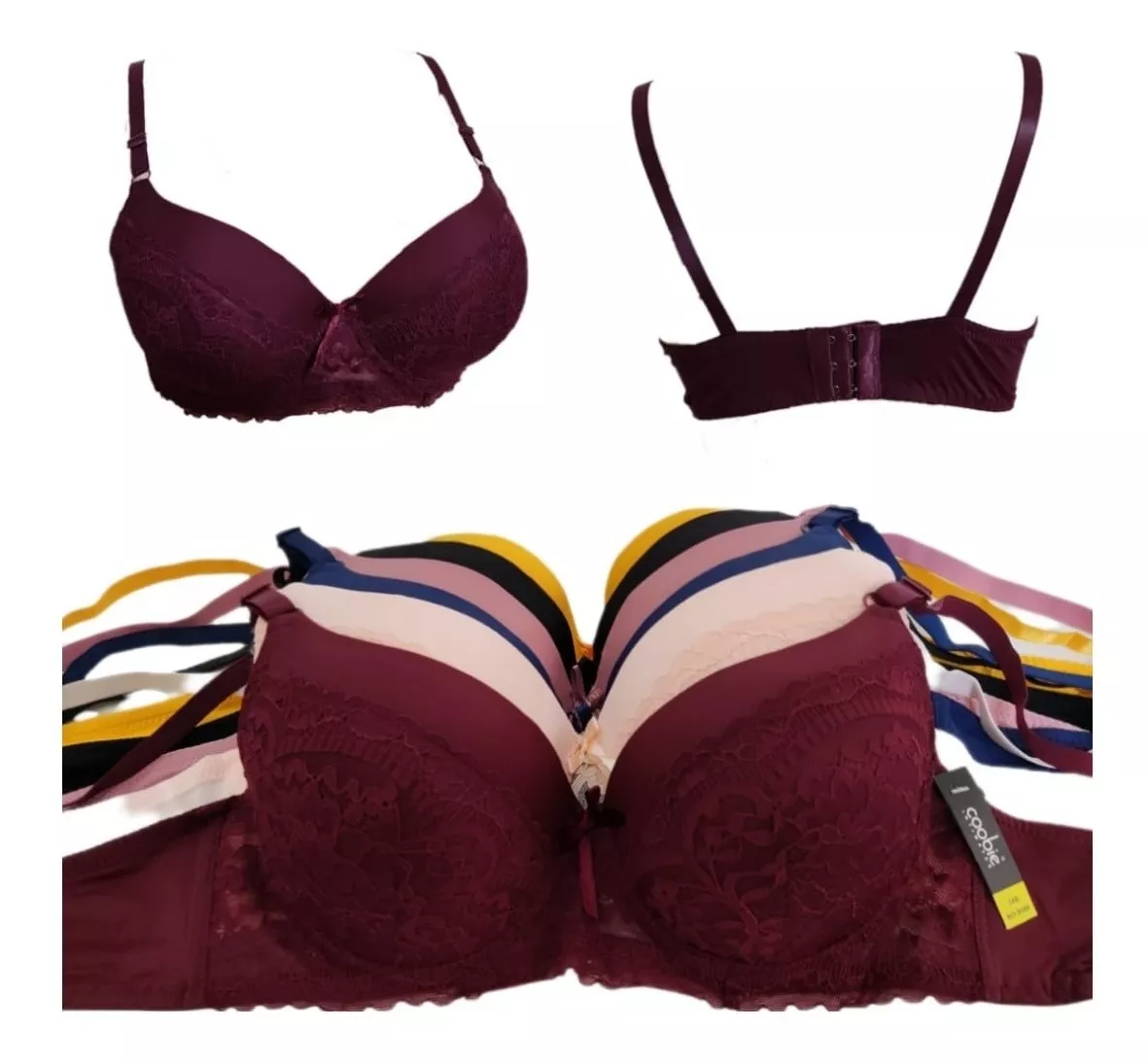 Media Docena De Brasier Marca Coobie Colores Tallas 32b-38b