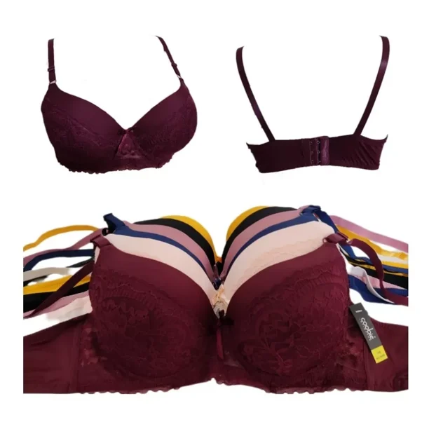 Media Docena De Brasier Marca Coobie Colores Tallas 32b-38b