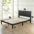 thumbnail image 6 of Zinus Santiago 41" Wood Platform Bed Frame, King, 6 of 6