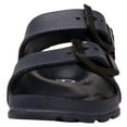 thumbnail image 4 of Brown Oak Kids Comfort Slides Adjustable Double Buckle EVA Sandal, 4 of 7