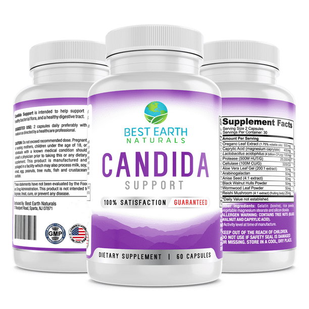 Candida Support by Best Earth Naturals, - Walmart.com