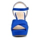 thumbnail image 2 of Sandalias de Tacón Grueso Allegra K correa de tobillo plataforma para Mujer Tiefblau 36, 2 of 7