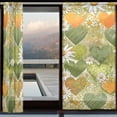thumbnail image 3 of BZSMCE Window Curtain Panels Set Of 2 In Daisy Heart Meadow Printed, 3 of 4