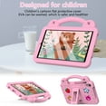 thumbnail image 5 of Kids Case for Walmart Onn 8 Inch Tablet 2024 Model (100135923), Onn 8 Inch Case, Kids Friendly Shockproof Cute Design Handle Stand Protective Rugged Tablet Case for Onn 8 inch Gen 4 2024, Pink, 5 of 7