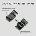thumbnail image 5 of Falan Mule Belt for Men Genuine Leather Ratchet Men Belt with Automatic Click Buckle Dress Belt for Men with Gift Box, 5 of 9