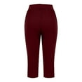 thumbnail image 3 of Women's Capris Athletic Cropped Jogging Pants Casual High Waist Sports Sweatpant, 3 of 5