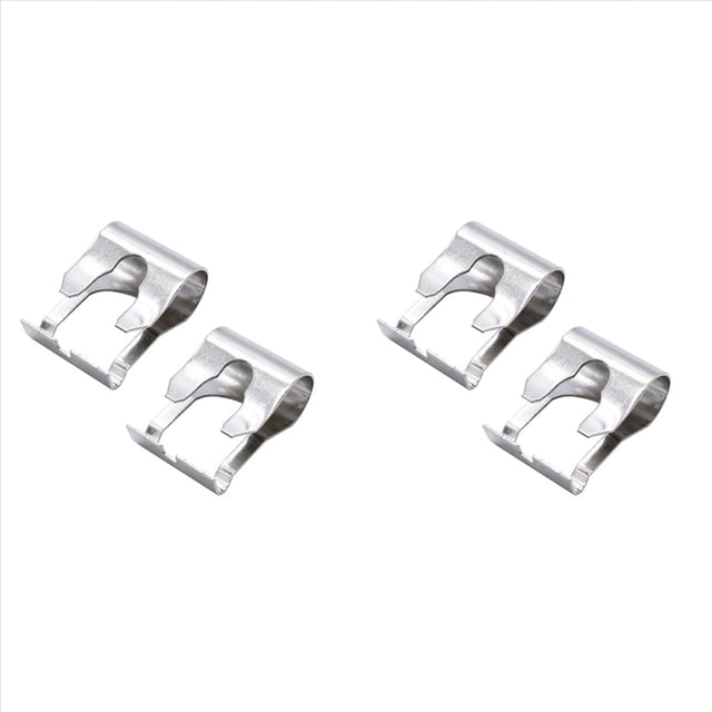 4 Pcs Clips de Réparation de Pare-Brise de Voiture pour Accessoires de Réparation de Ressort Auto, 4 x Clips de Liaison de Pare-Brise, Argent