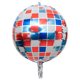 thumbnail image 1 of Globo de aluminio 4D de 22 pulgadas con láser plateado para discoteca, bar, fiesta, globo de papel de aluminio arcoíris, 1 of 5