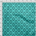 thumbnail image 4 of oneOone Polyester Spandex Turquoise Blue Fabric Asian Ikat Sewing Craft Projects Fabric Prints By Yard 56 Inch Wide, 4 of 4
