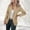 A530 Beige, variant on Womens Open Front Blazer Single Button Notched Lapel Long Sleeve Office Casual Business Work Professional Lightweight Elegant Suit Jacket Coats