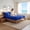 Blue, variant on Soft And Comfortable Waterproof Quilted Mattress Protector, Ultra-Soft Fitted Mattress Pad with Deep Pockets, Breathable Cover for Bedroom & Dorm,Colorful
